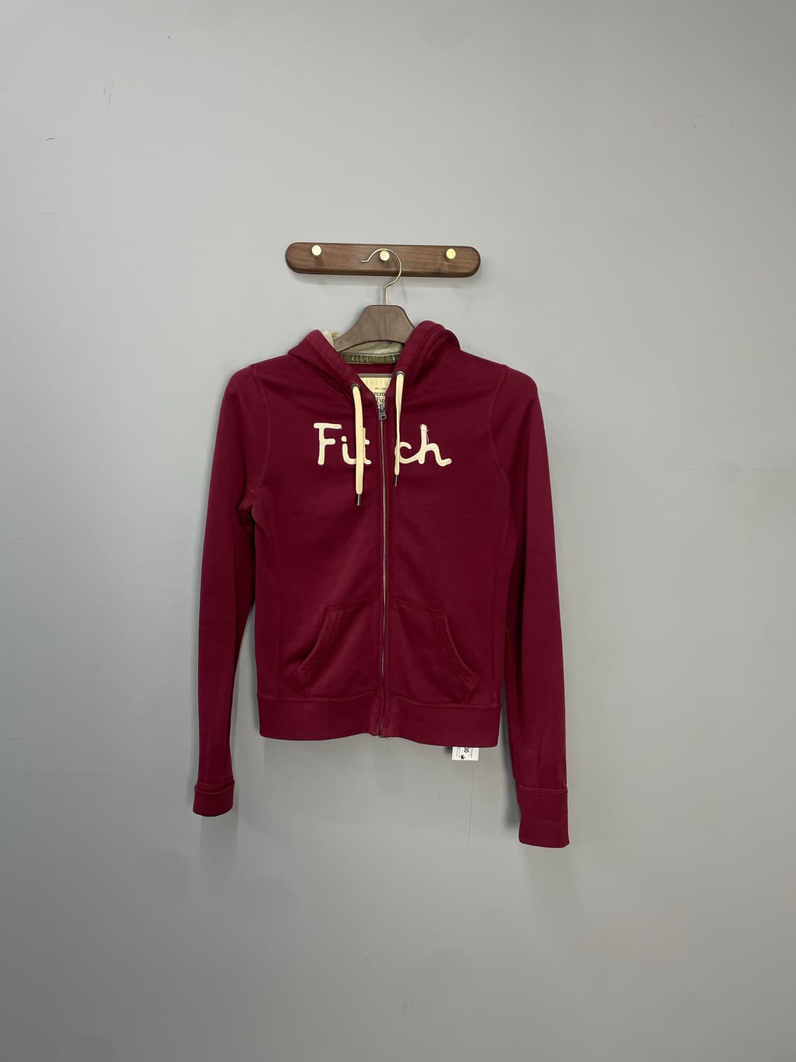 아베크롬비 버건디 후드집업 H1555 상품이미지2