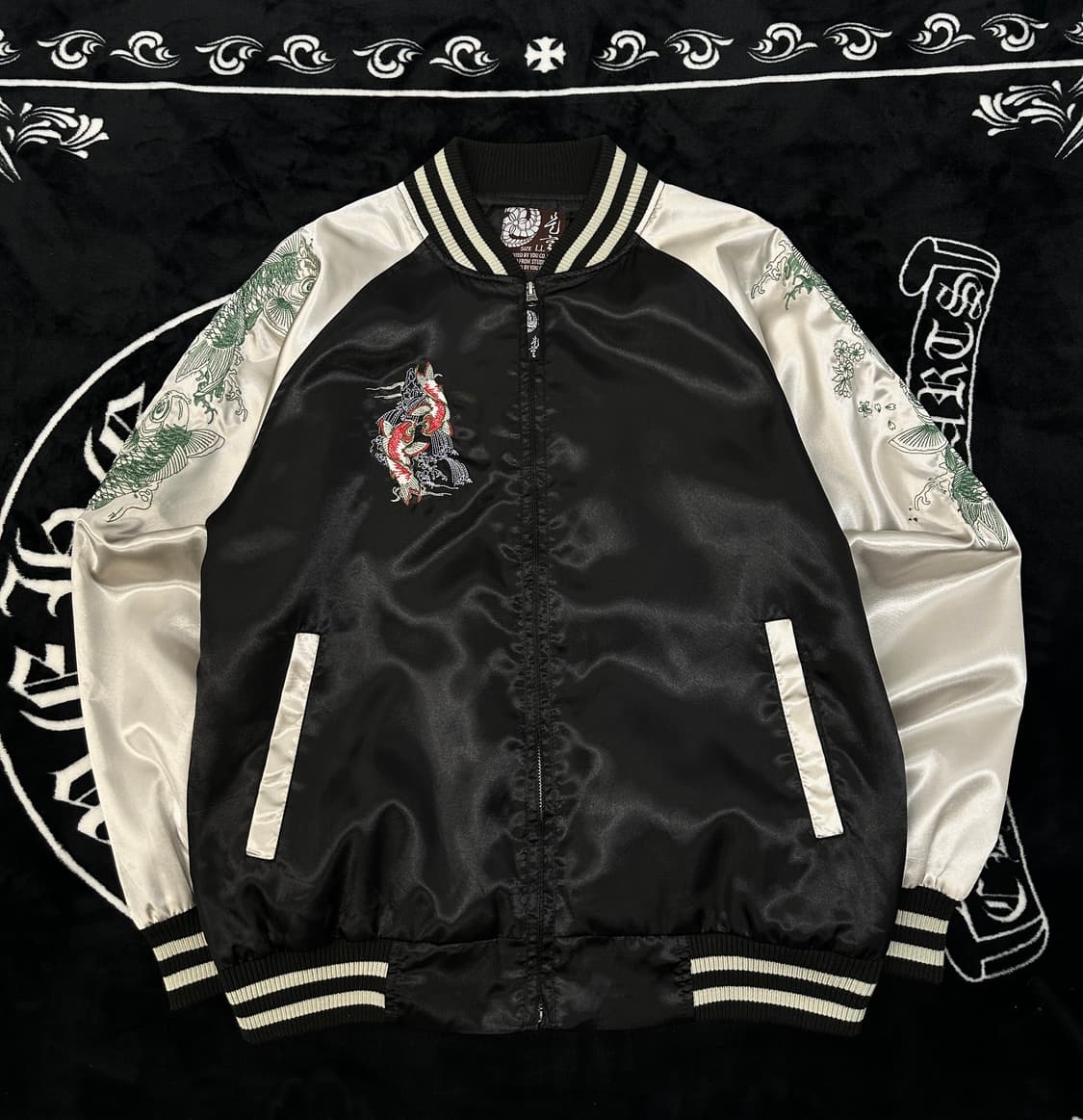 japanese vintage y2k  새틴스카잔 L  상품이미지1