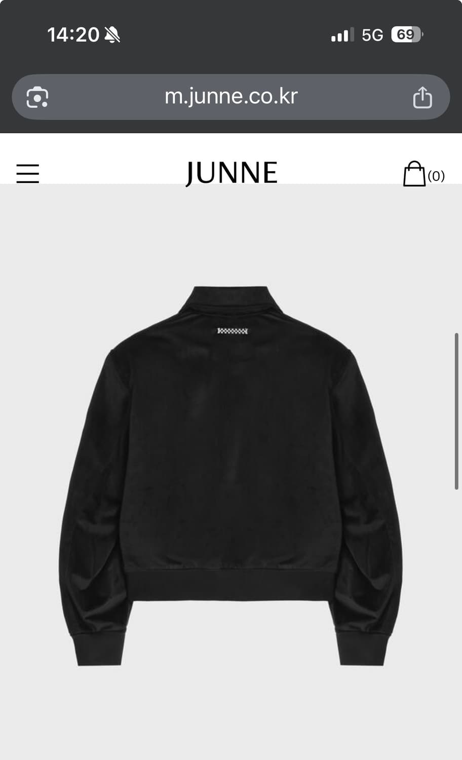 준느 J35 벨벳자켓 L 상품이미지1