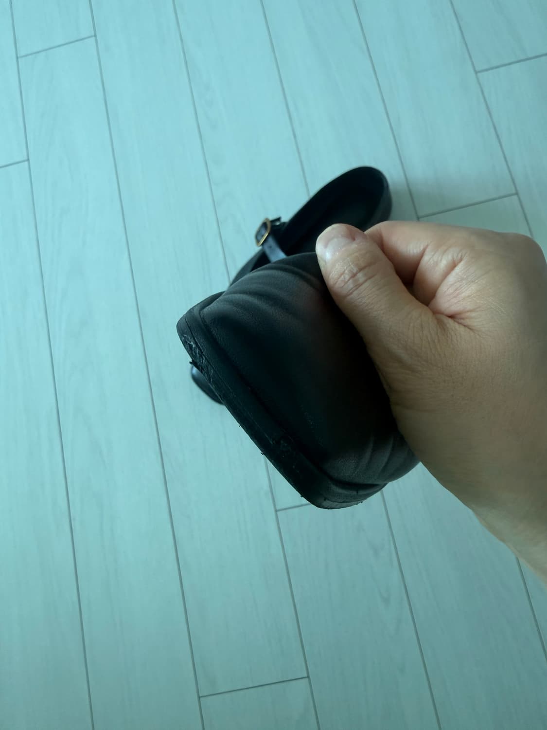 마시모뚜띠 블랙 메리제인 플랫슈즈 230 (36) 상품이미지4