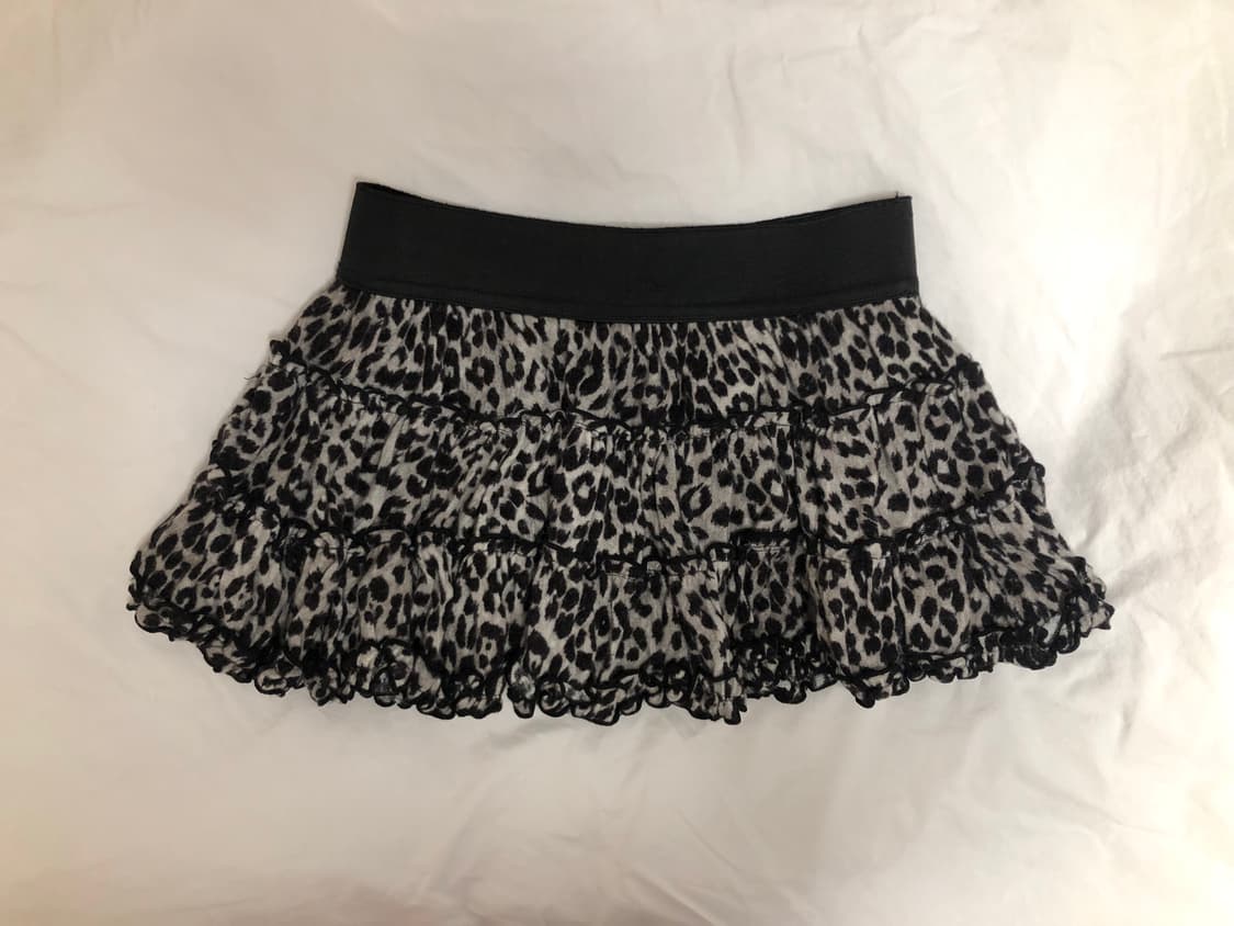 세실맥비 빈티지 갸루 레오파드 호피 미니 스커트 치마 상품이미지1