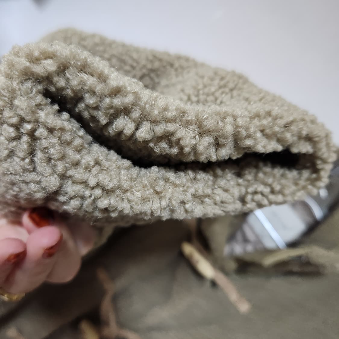 베이델리 뽀글이 떡볶이 숏 자켓 점퍼 프리 상품이미지5
