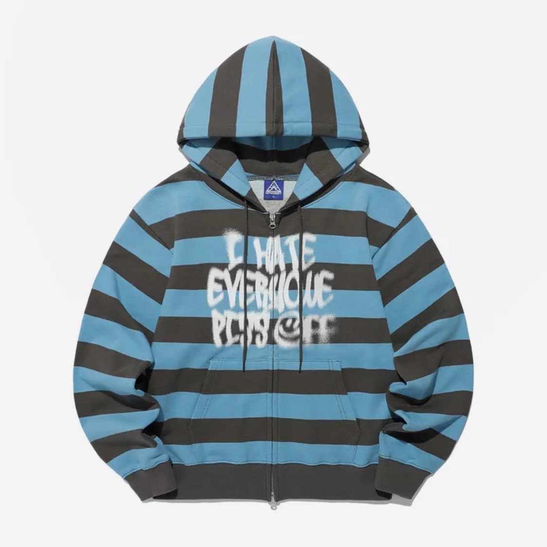 이스트쿤스트 스트라이프 후드집업 블루 상품이미지2