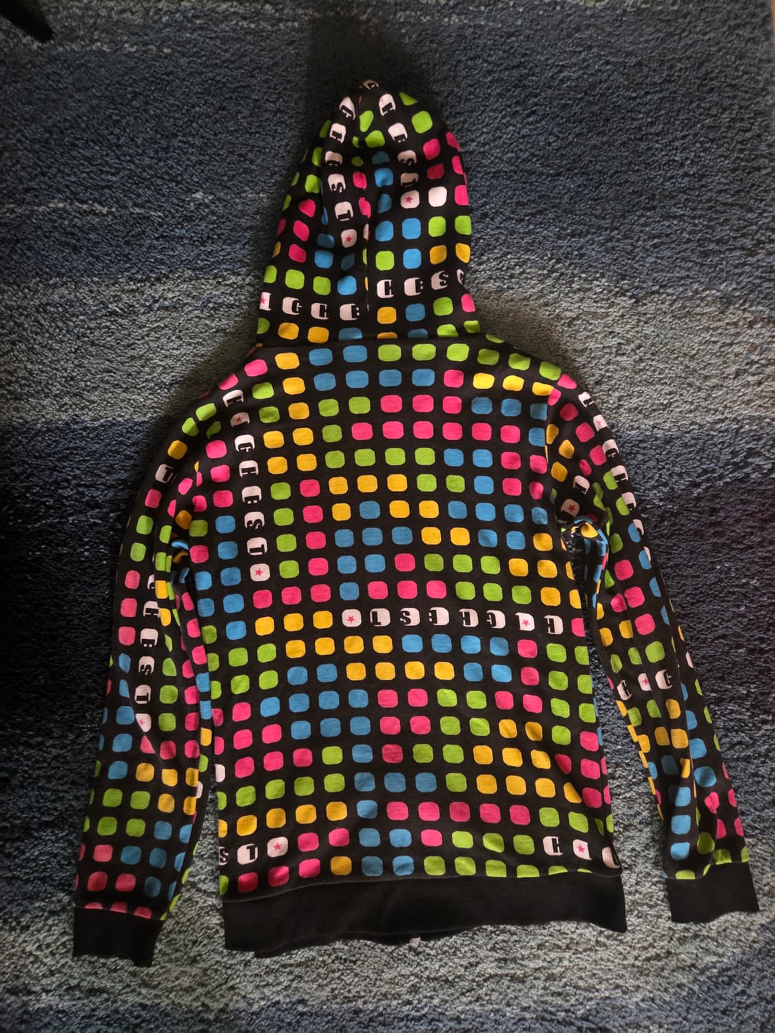 빈티지 y2k PLAY PLAY 멀티도트후드집업 레어 희귀 상품이미지3
