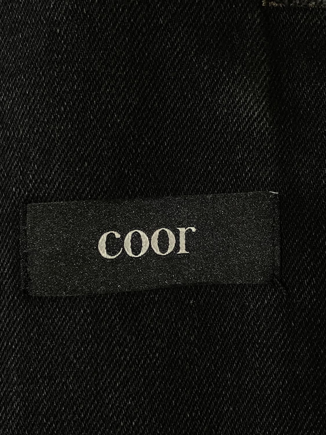 COOR 쿠어 더블포켓 오버핏 트러커 자켓 흑청 M 상품이미지6