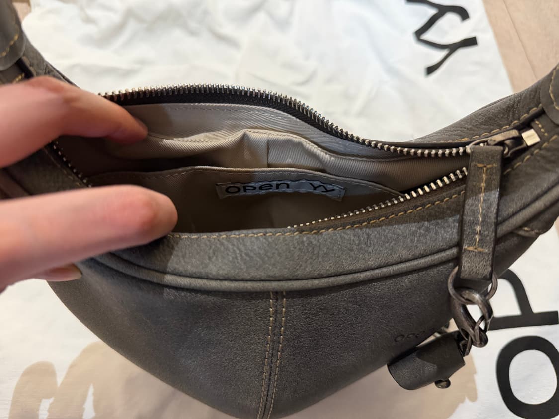 Open Yy Leather Moto Hobo Mini Bag 상품이미지4