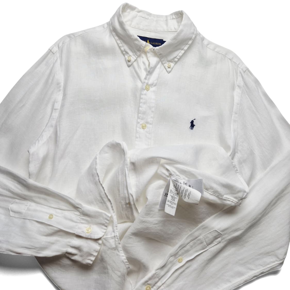 [M] 폴로 랄프로렌 린넨셔츠 화이트 상품이미지1