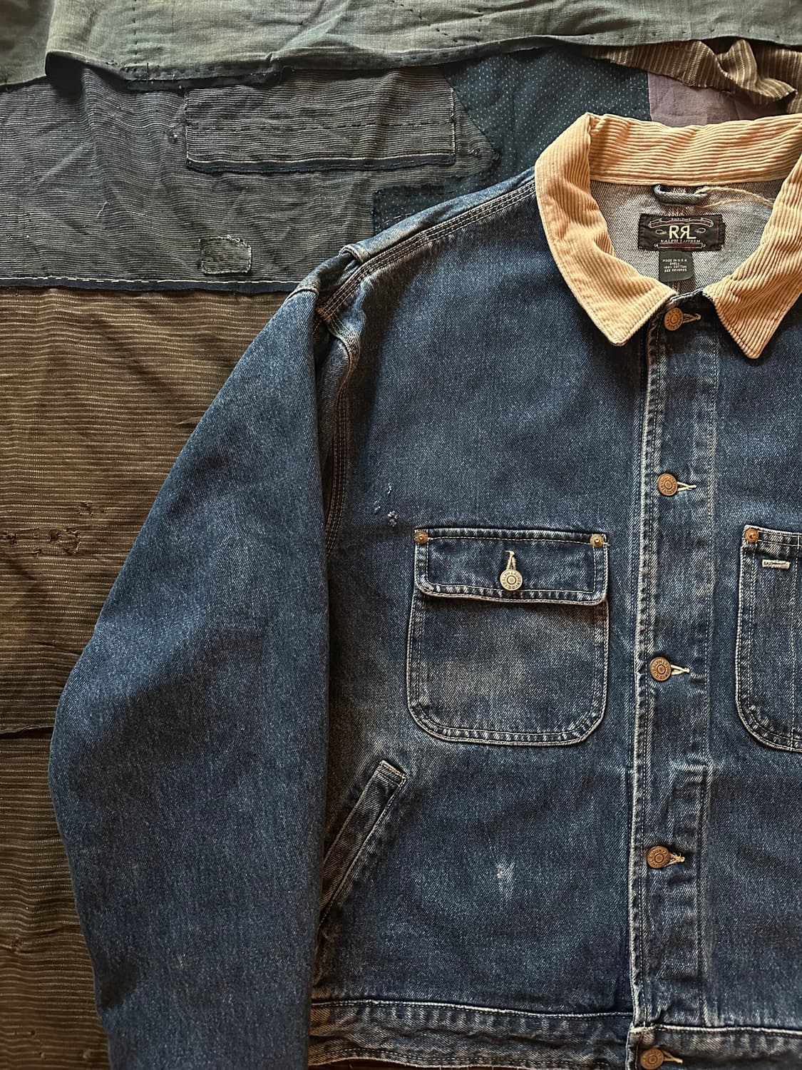 90s USA RRL Vintage Denim Jacket 상품이미지3