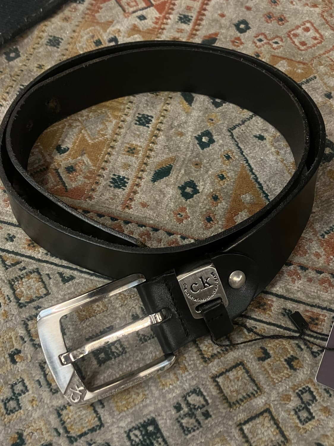 캘빈클라인 진 남성 캐주얼 핀 버클 리버시블 벨트 블랙  #csz2020 상품이미지1