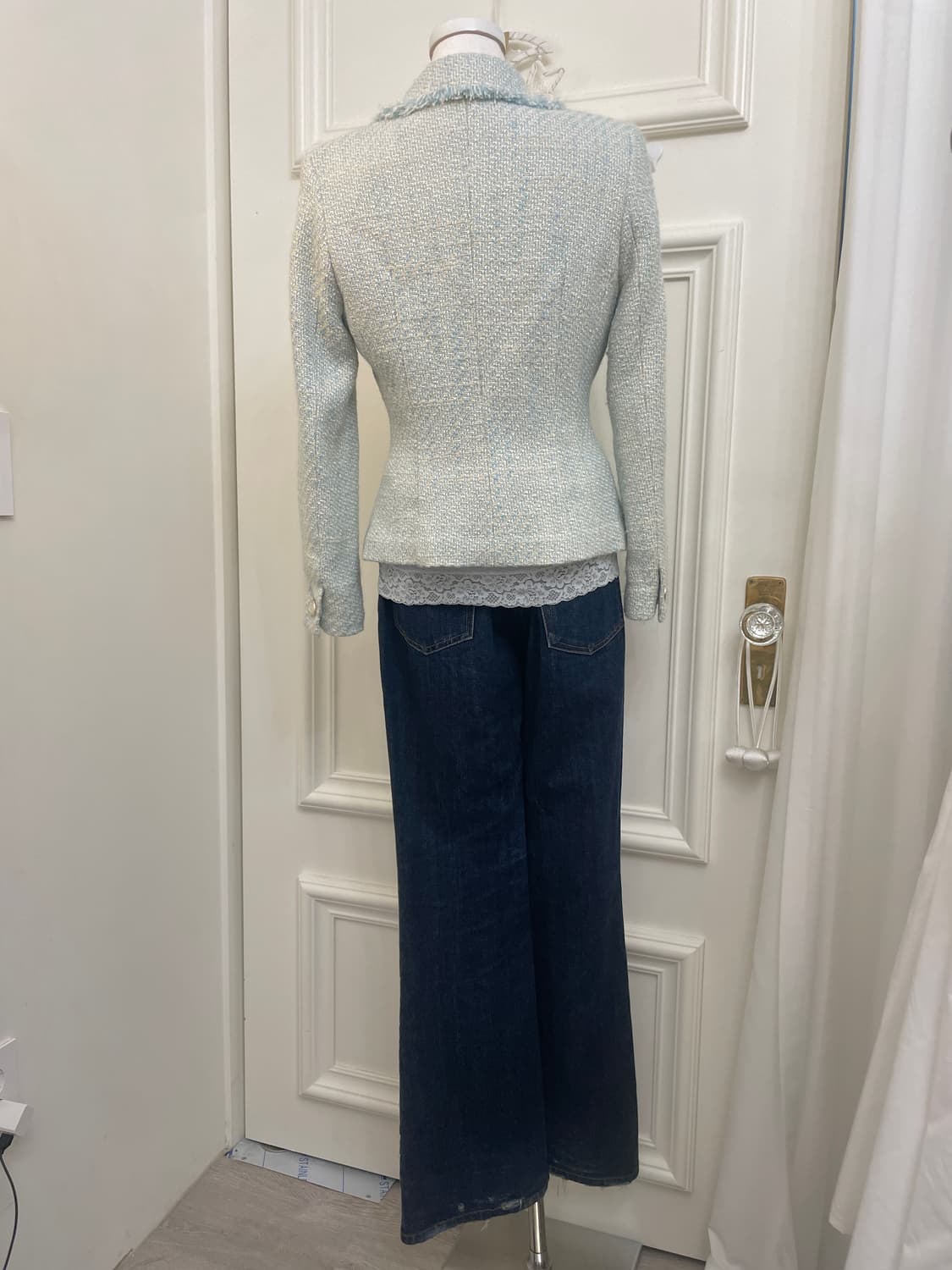 blue denim pocket high-waist pants 상품이미지8