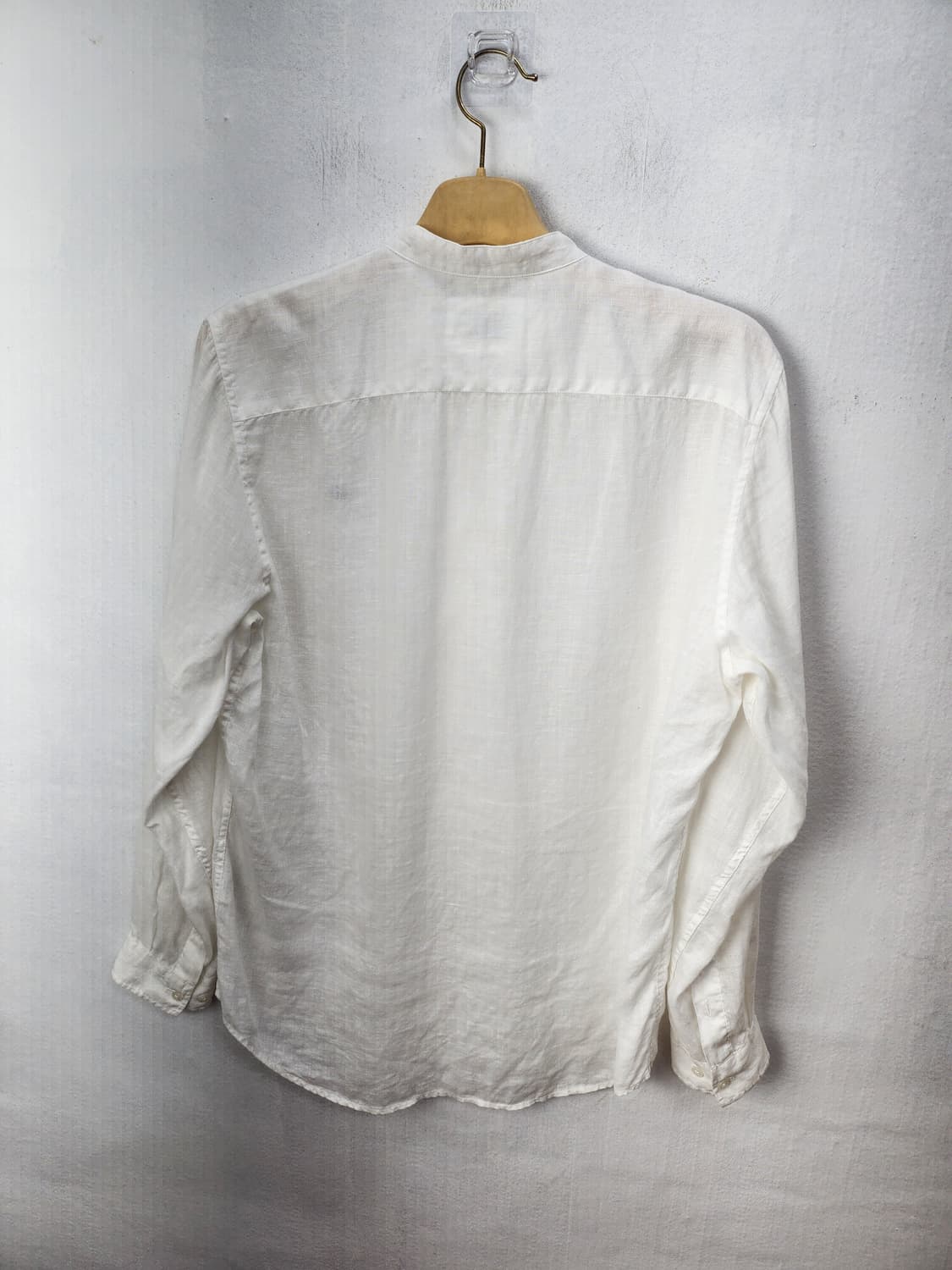 Lacoste 린넨 마셔츠 화이트 100 L 상품이미지7