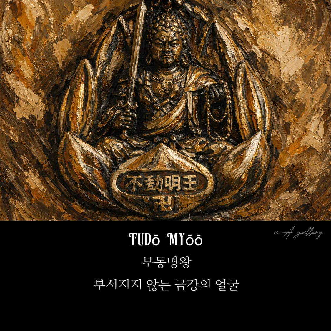 부동명왕 백동 펜던트 엔틱 불교 부처님 남자 목걸이 상품이미지7