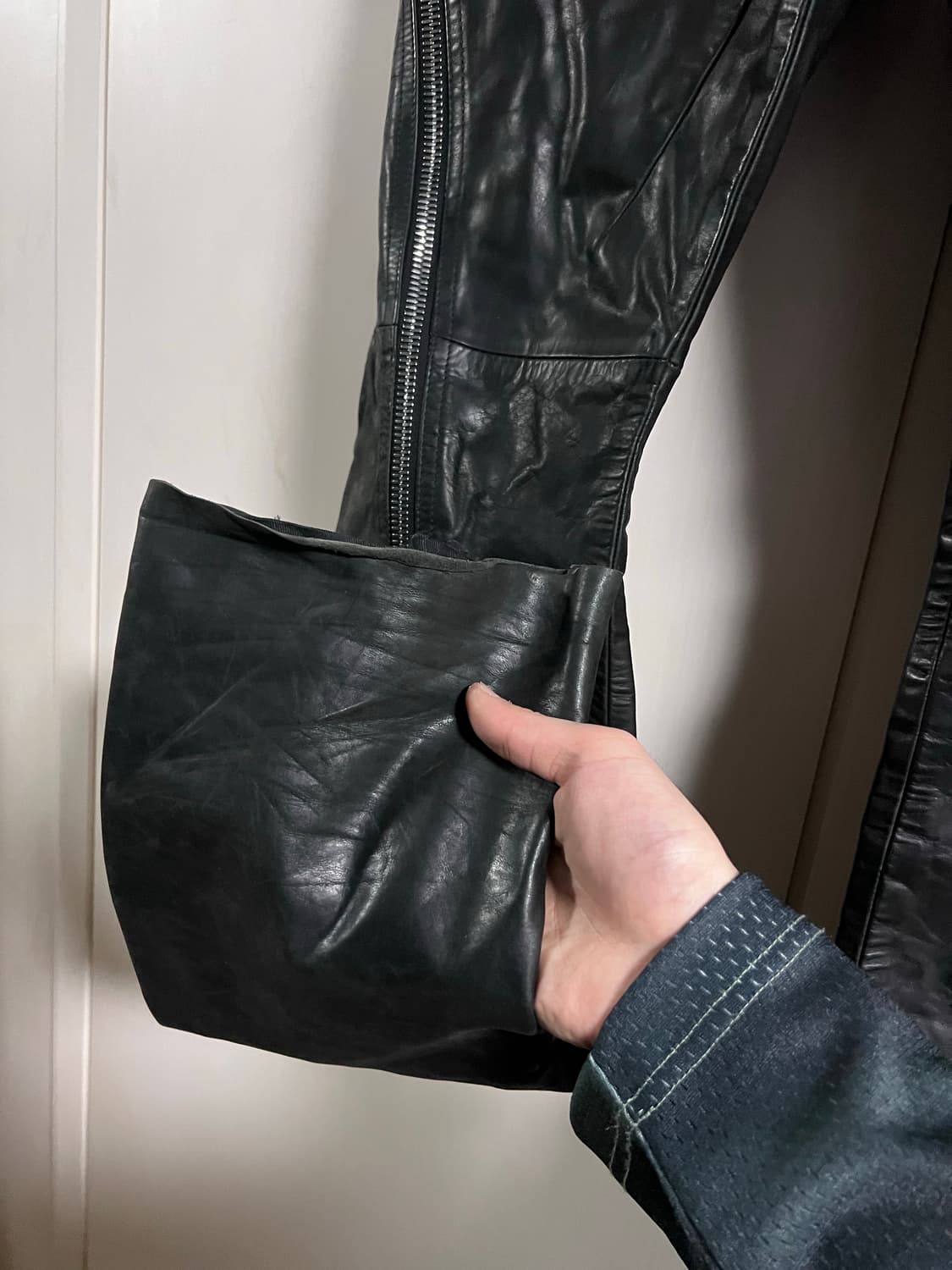 [26] 릭오웬스 레더 볼란 바나나 팬츠 상품이미지6