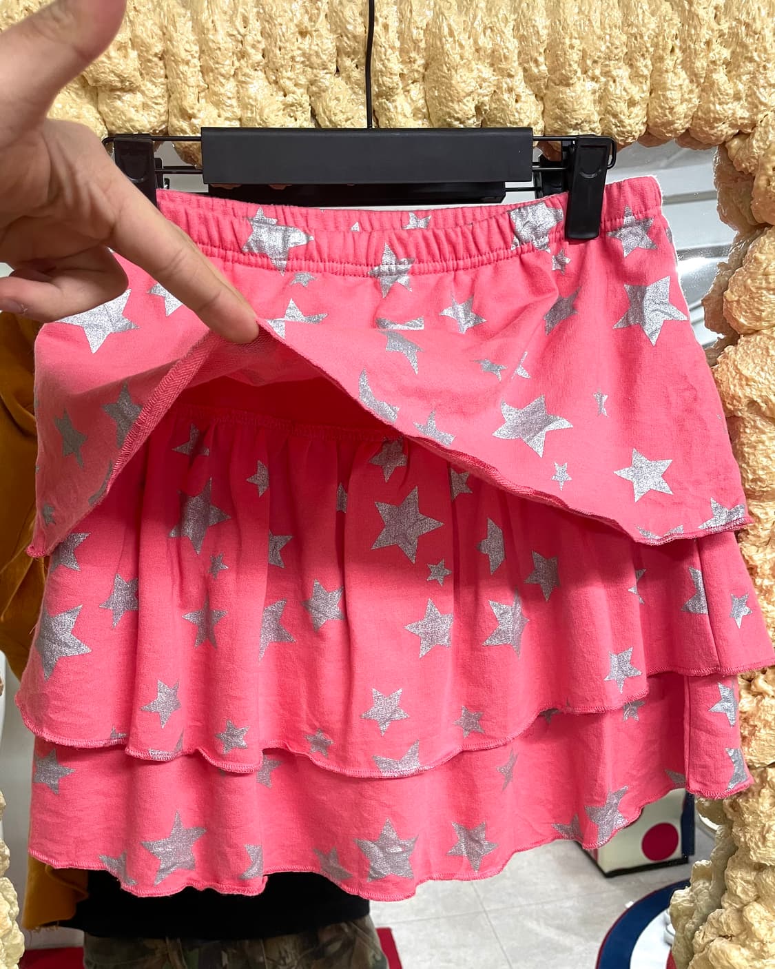 Coral Silver Star Lace-Up Skirt  상품이미지3