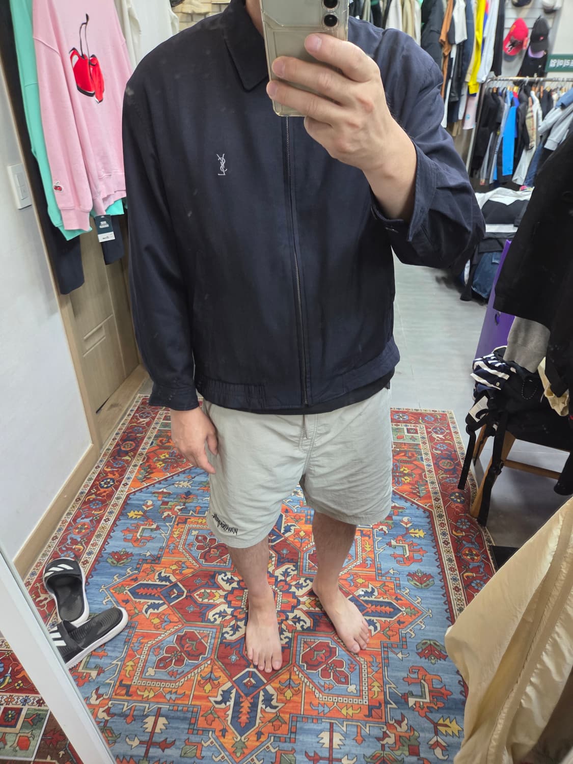 입생로랑 올드스쿨 해링턴 자켓 xl 상품이미지7