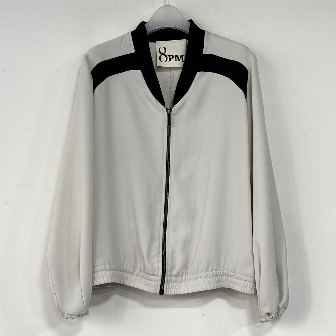 이태리 8PM 배색 라인 집업 자켓 상품이미지1