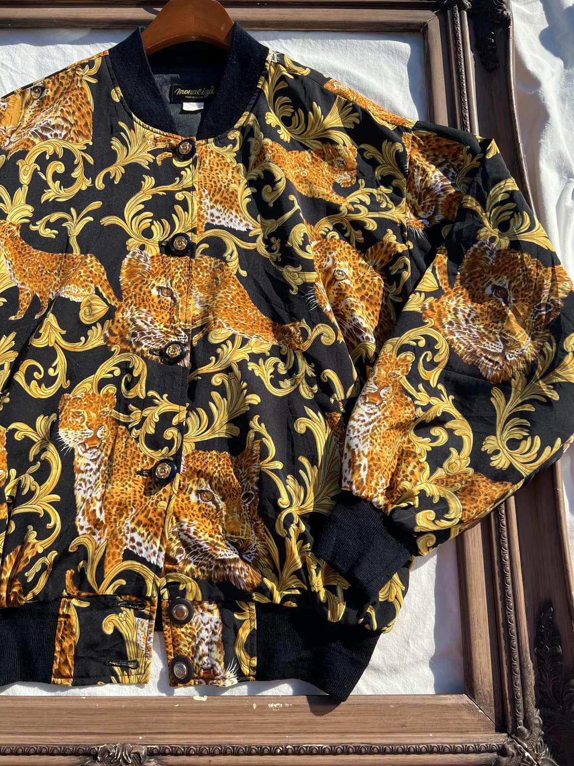 바로크 레오파드 블루종 자켓 상품이미지2