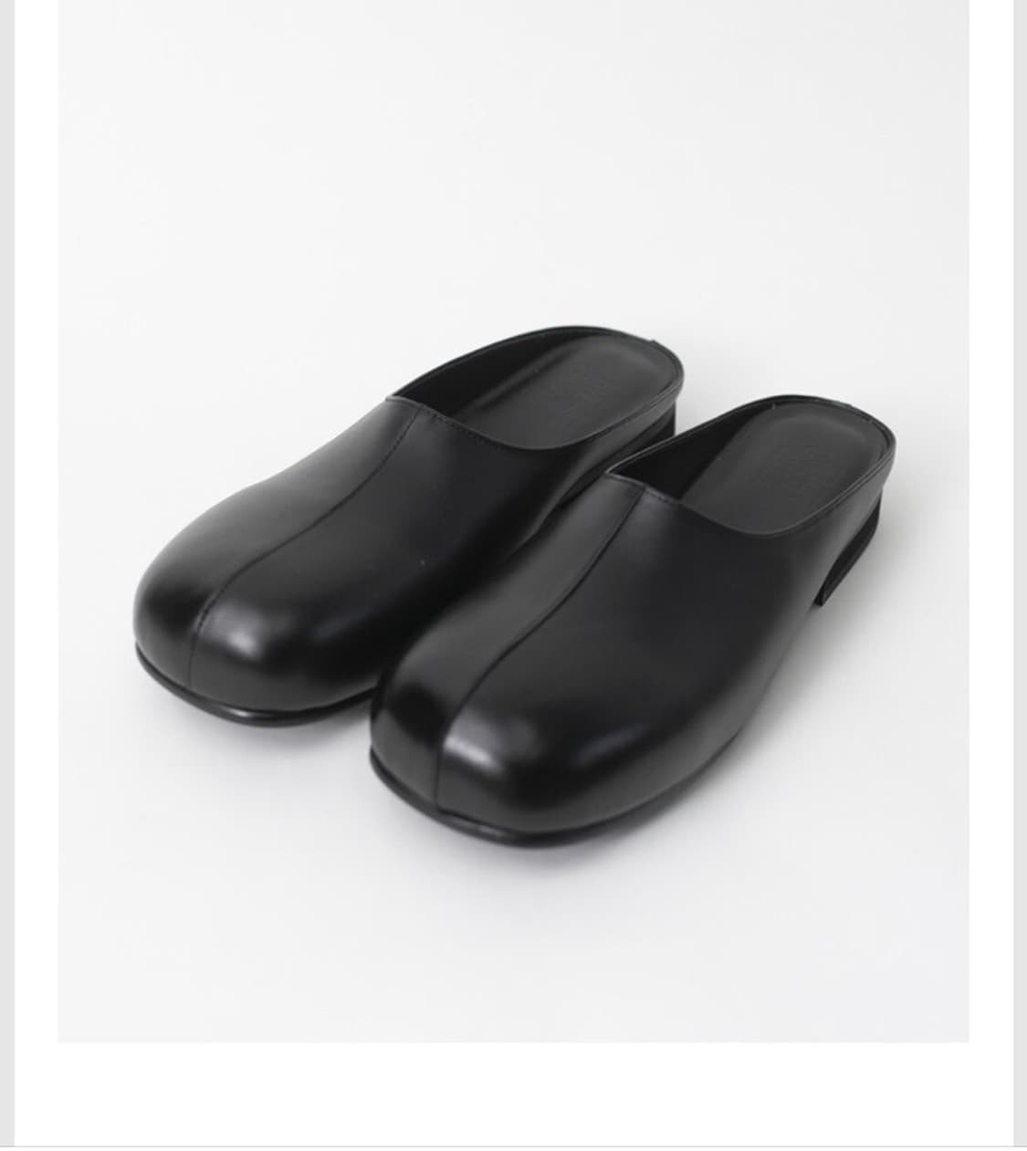 폴리테루 round mule 레더 2.0  상품이미지1