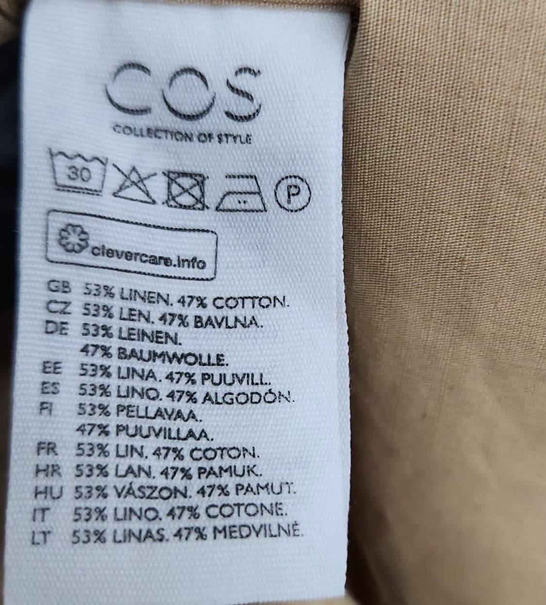 [COS 코스] 95 66 여 셔츠원피스 반팔원피스 상품이미지5