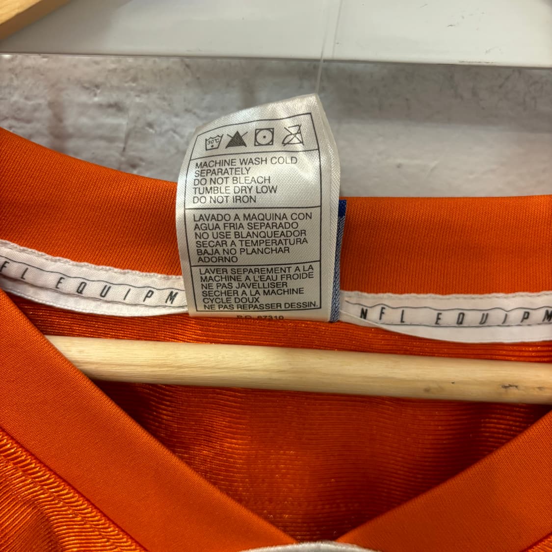 NFL X 리복 시카고 베어스 오렌지 럭비져지 2XL 상품이미지9