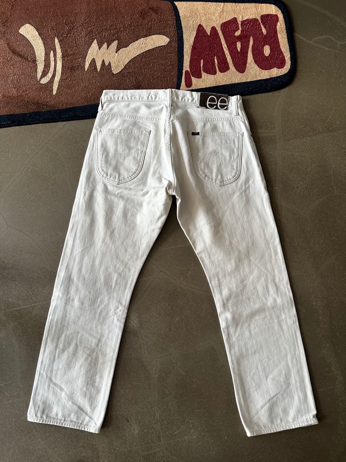 Lee 101 White Denim Pants 상품이미지3
