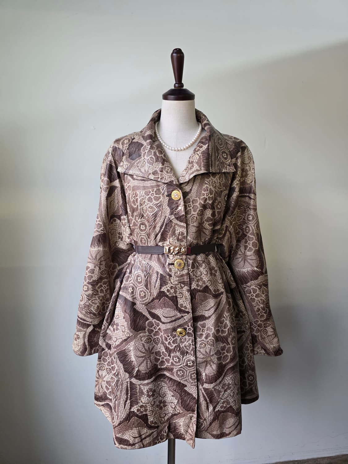 스페인 양가죽 패턴 에스닉 코트 상품이미지2