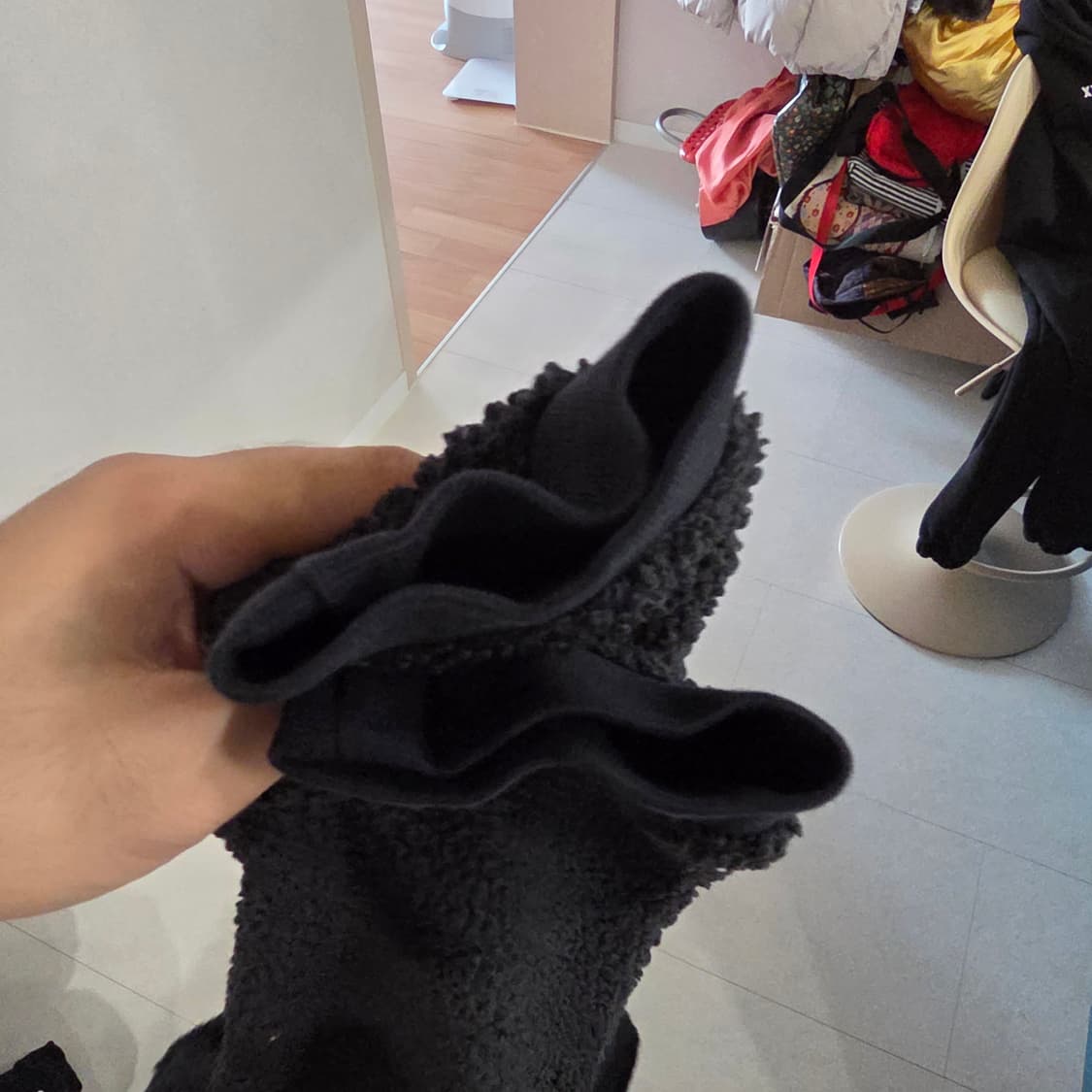 나이키 후리스 후드 집업 블랙 155/76 상품이미지6