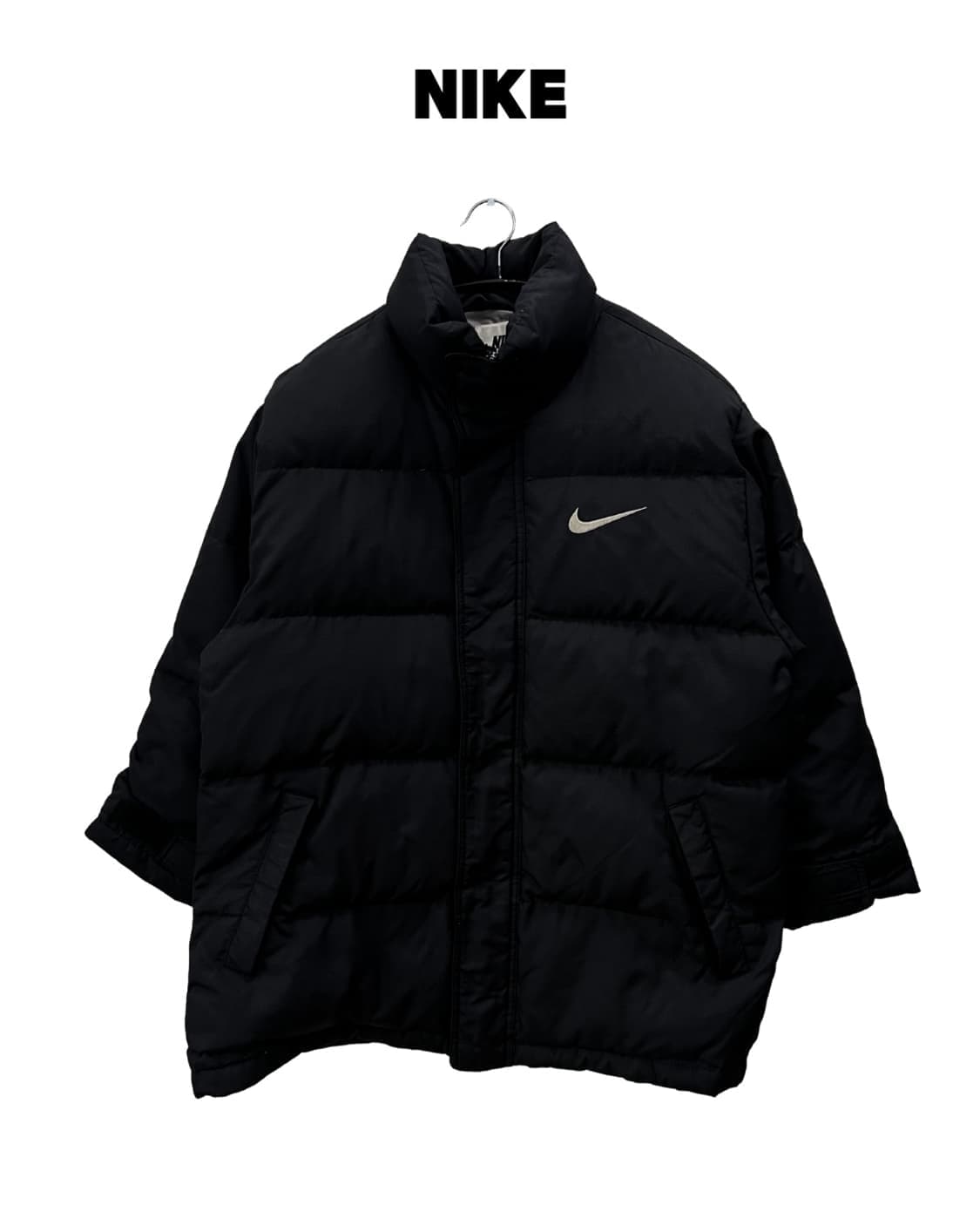 (L) 나이키 올드스쿨 00s 스우시 패딩 자켓 블랙 상품이미지1
