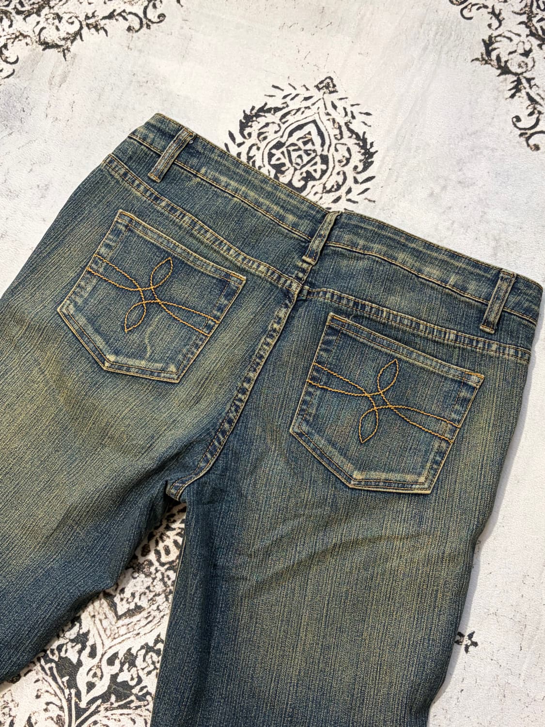 Y2K cubic detail boots cut pants 상품이미지8