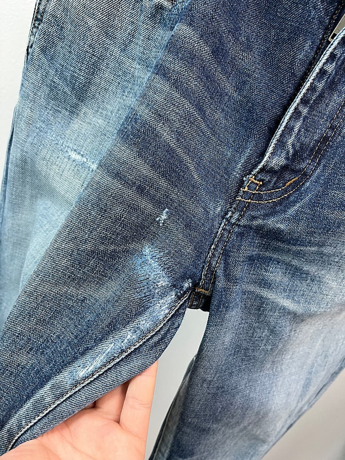 32) 생로랑 워싱 데미지 스키니진  상품이미지5