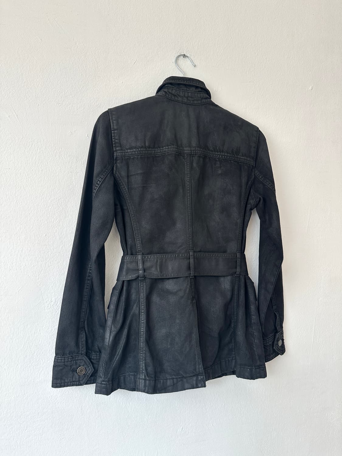 랄프로렌 블랙 왁스코팅 벨트 자켓 상품이미지5