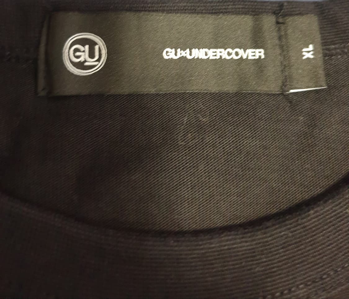 (단종매물) GU 언더커버 그래픽 프린팅 컷라인 롱슬리브 블랙 (XL) 상품이미지5