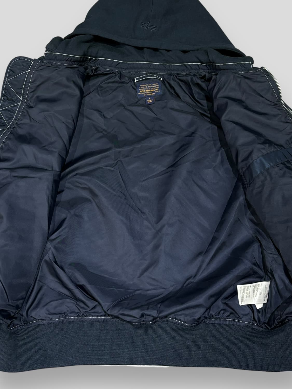 알파인더스트리 네이비MA-1 상품이미지6