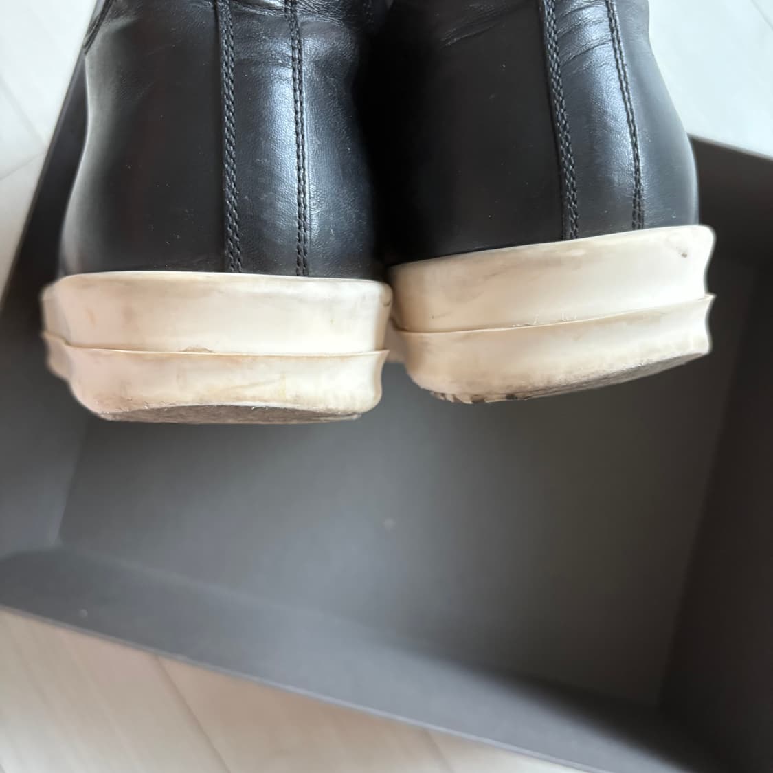 릭오웬스 라몬즈 레더 로우 42 상품이미지5