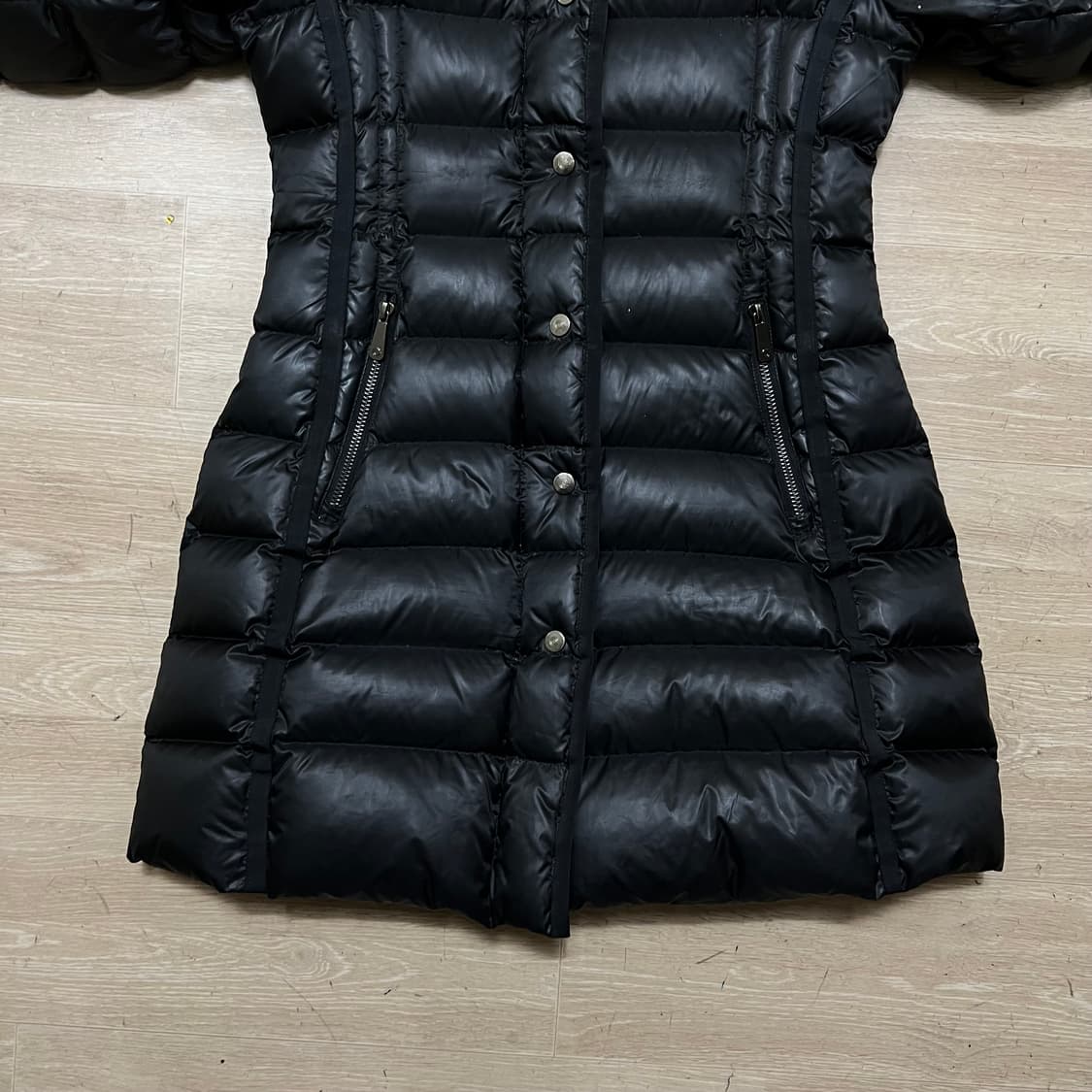 채리엇 여성 구스다운 롱패딩 점퍼 [블랙] M/95 상품이미지3