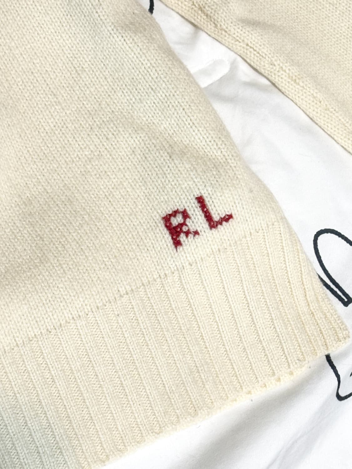 랄프로렌 폴로 베어 스웨터 곰돌이 니트 아이보리 크림 상품이미지3