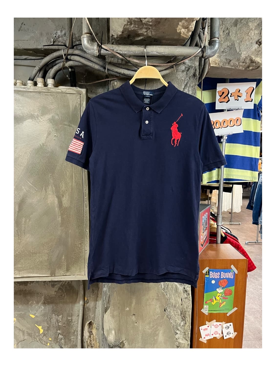 폴로 랄프로렌 빅포니 반팔 카라티 네이비 XL #csz3832 상품이미지1