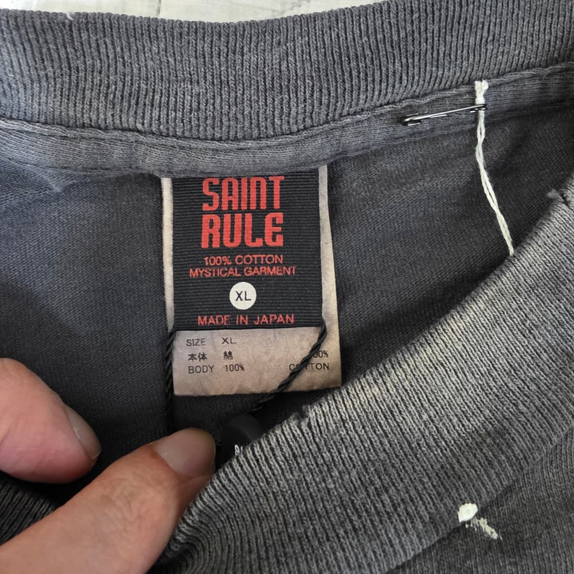 [XL] 세인트미카엘X긱스룰 레인 티셔츠 상품이미지5