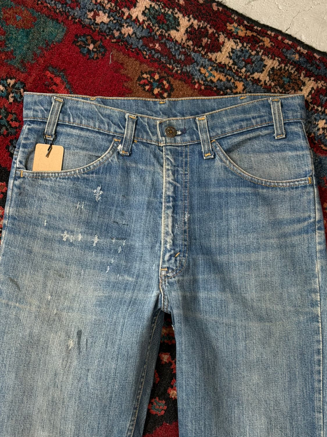 80's USA Made 빈티지 리바이스 646 벨바텀 부츠컷 오렌지탭 상품이미지5