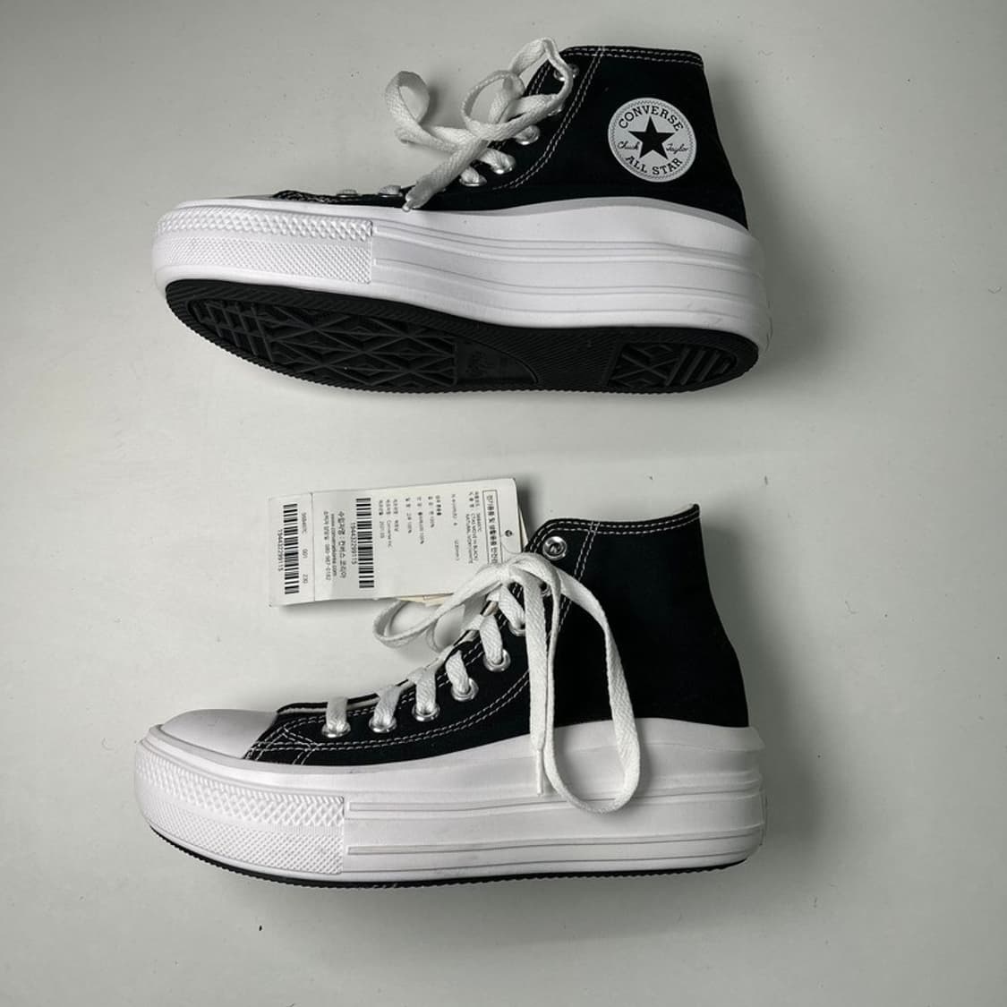 [새상품] 컨버스 척 테일러 올스타 무브 하이 블랙 230 상품이미지2