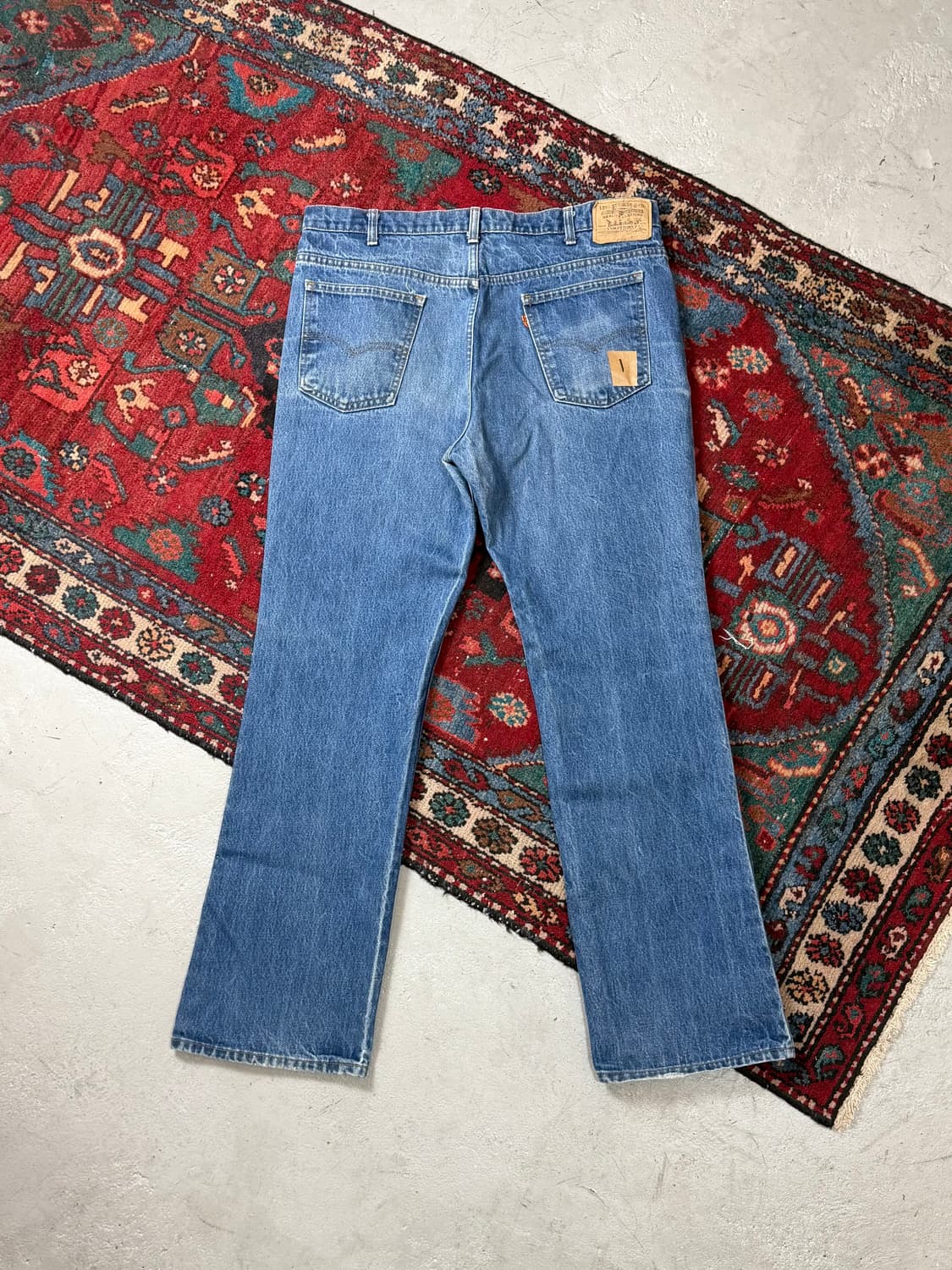 80's USA Made 빈티지 리바이스 517 오렌지탭 부츠컷 상품이미지3