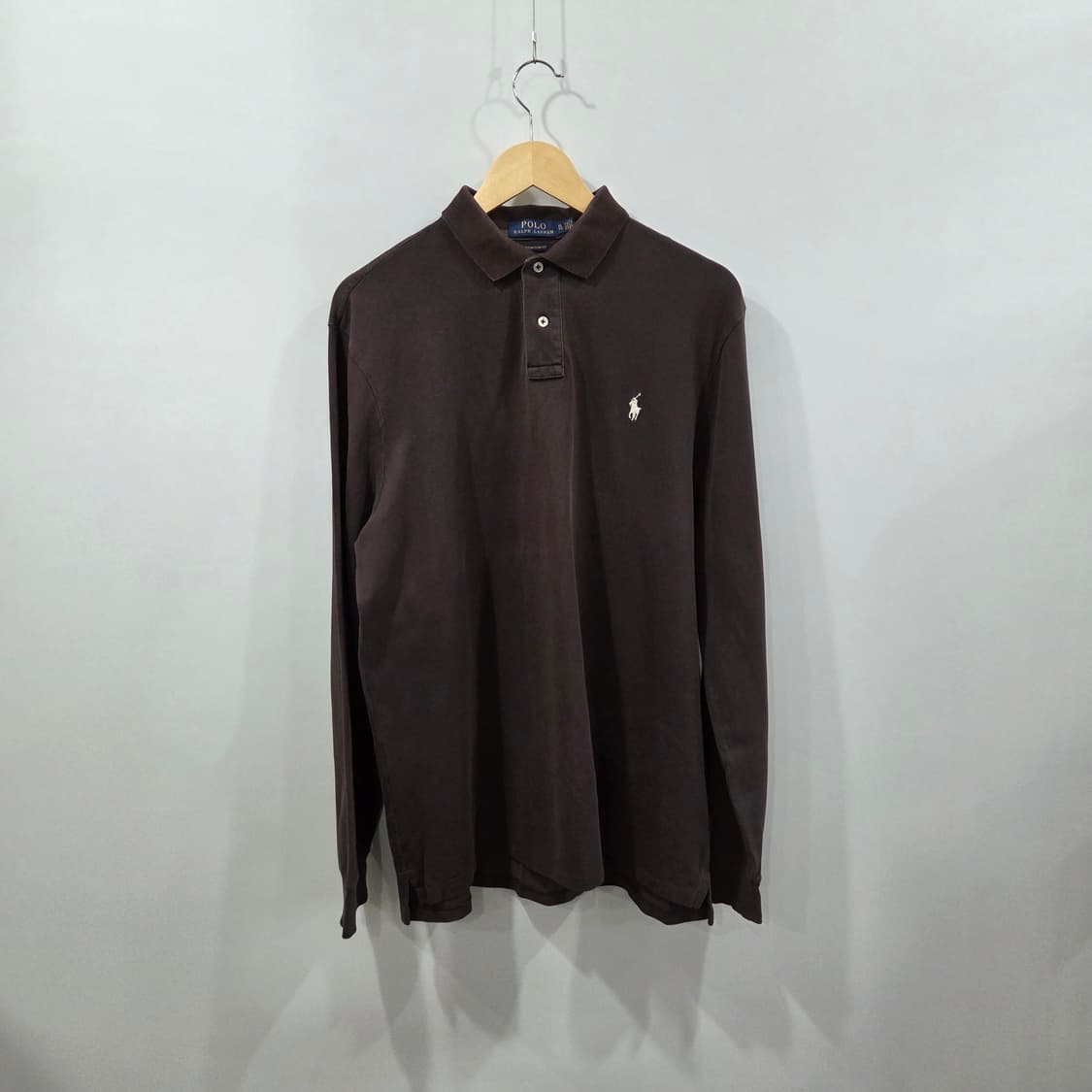 폴로랄프로렌 PK 브라운 롱슬리브 카라티 XL 상품이미지1