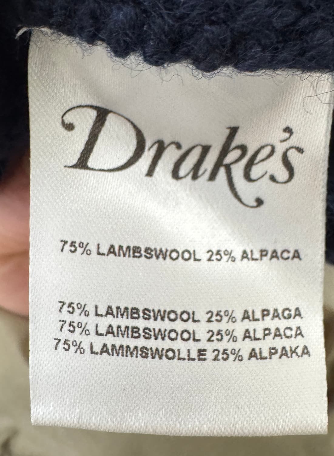 드레익스 립 카라 니트 스웨터 L 상품이미지5