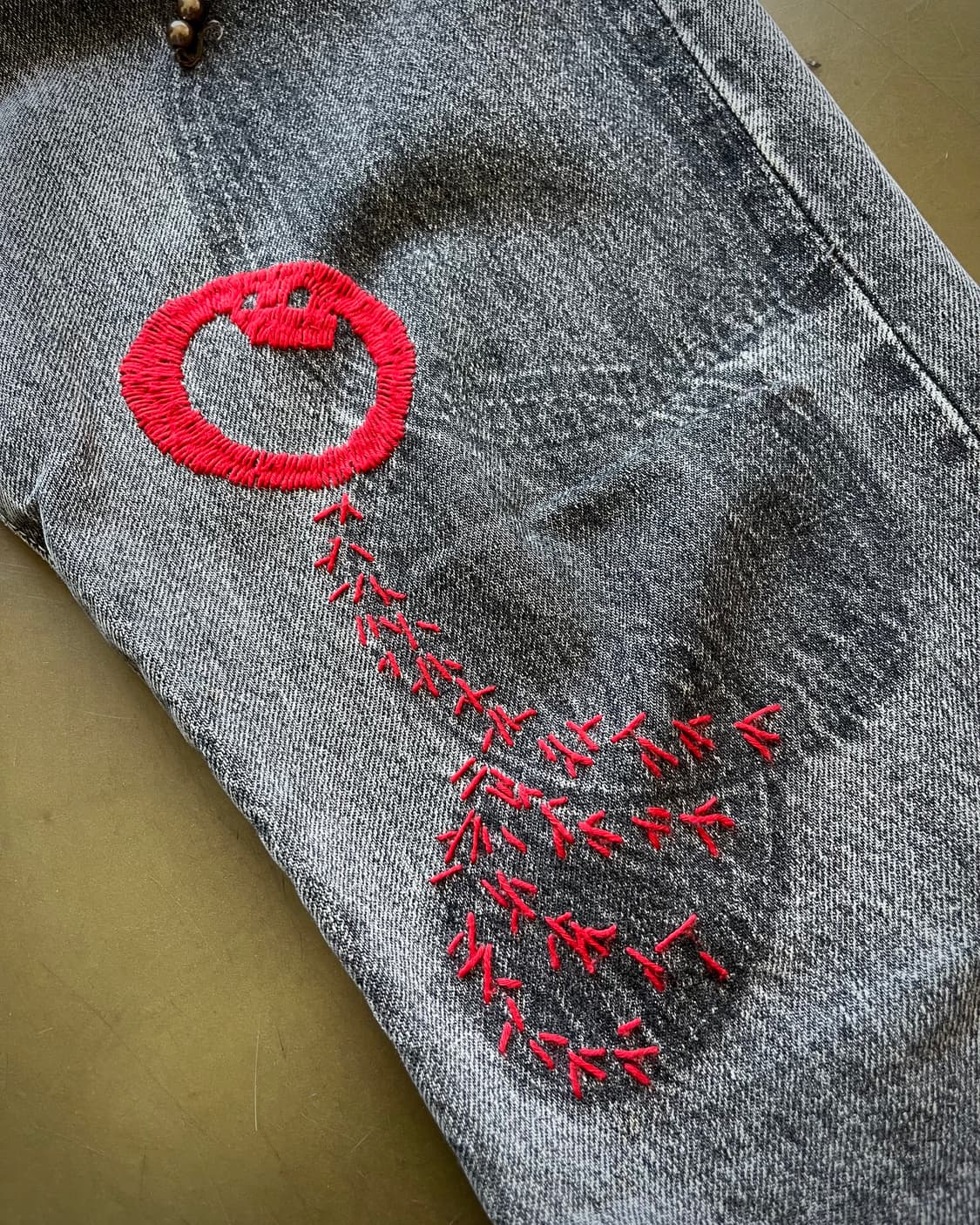 RNA Japan Stud Stitch Detail Denim pants 상품이미지6