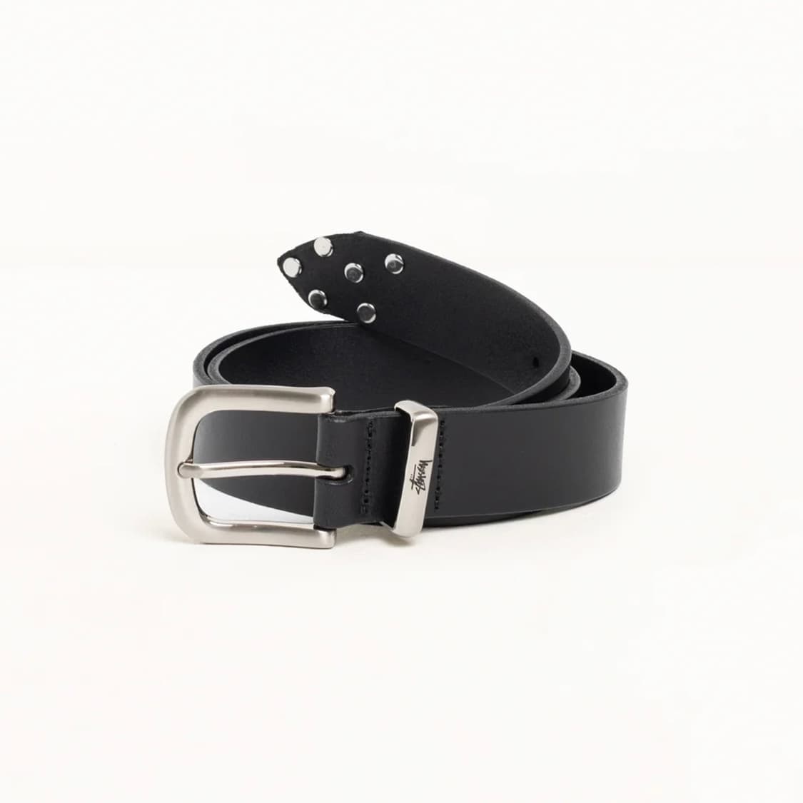 [L/XL] 스투시 메탈 S 팁 벨트 블랙 상품이미지2