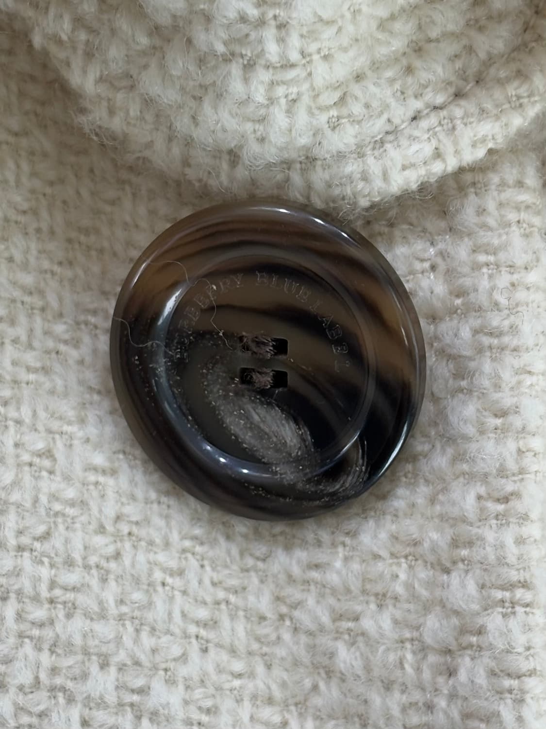 Burberry 버버리 블루라벨 아이보리 컬러 코트   상품이미지8