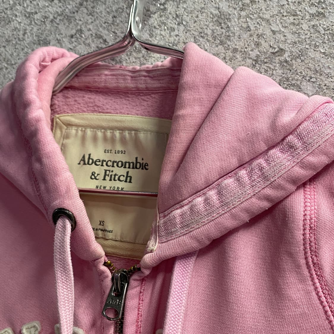 아베크롬비 앤 피치 라이트핑크 후드집업 B4676  상품이미지3