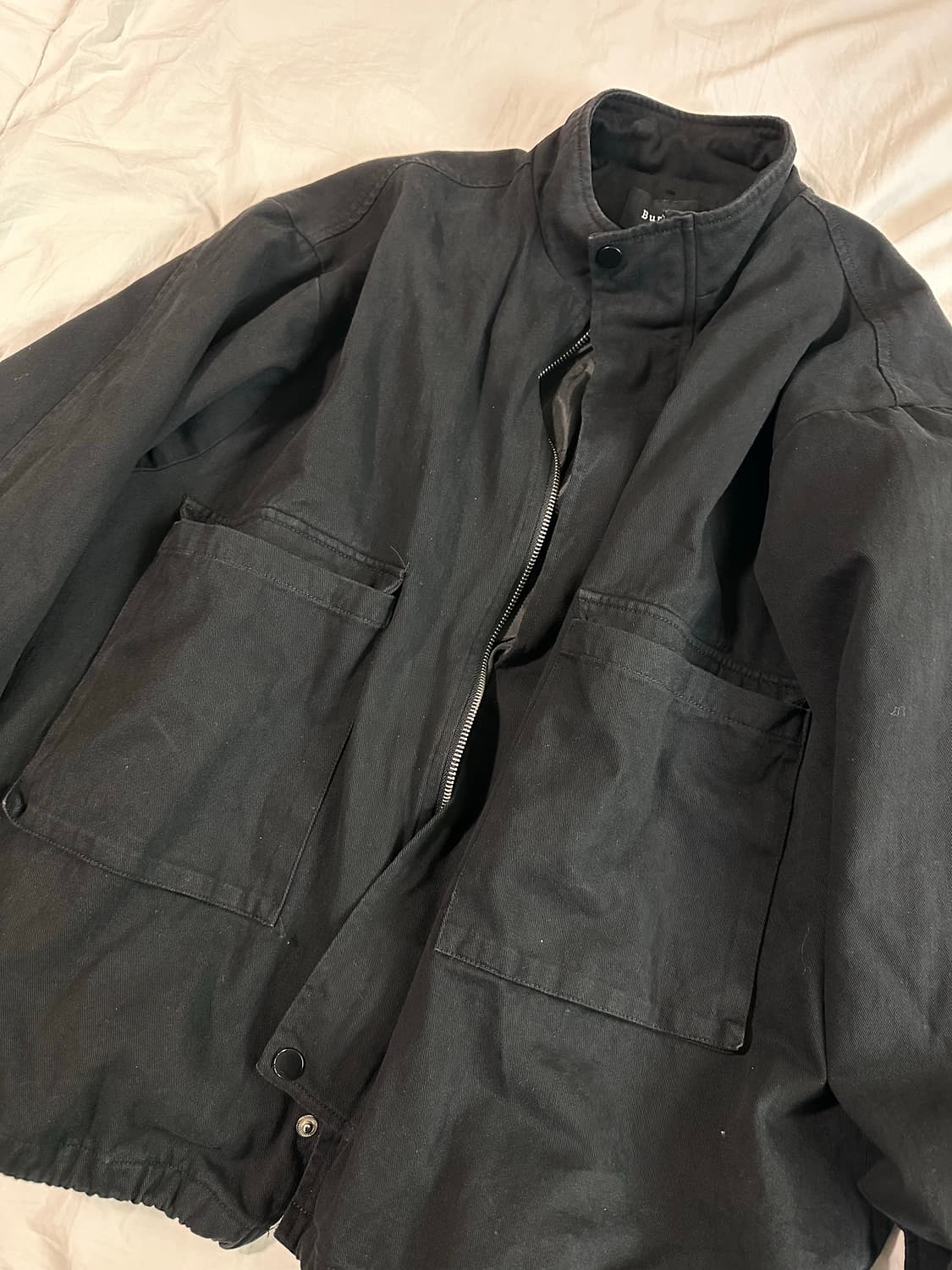 블랙 숏 야상 상품이미지2