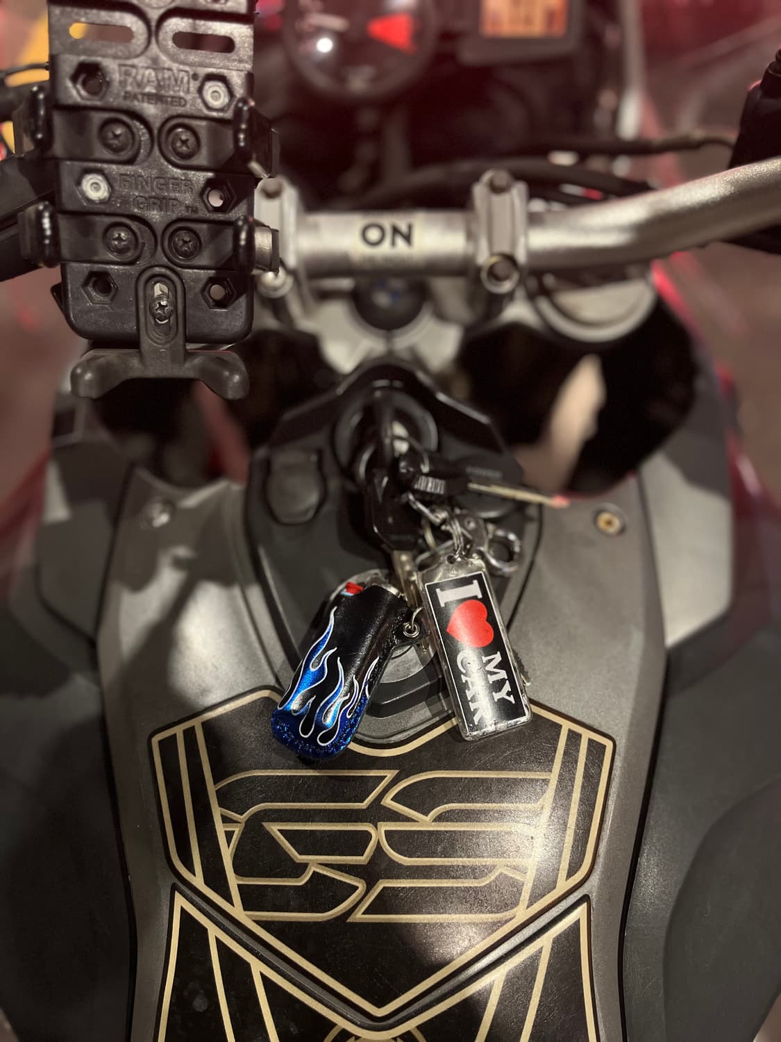 플레임 레더 라이터 케이스 (블루) 상품이미지2