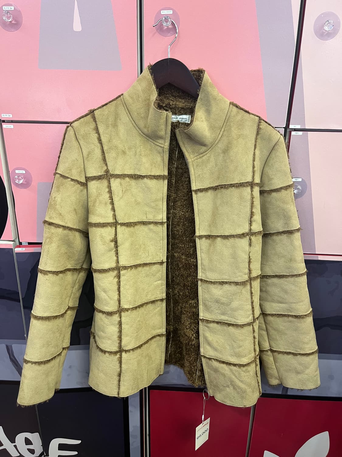 Grid Pattern Jacket (Beige) 상품이미지4